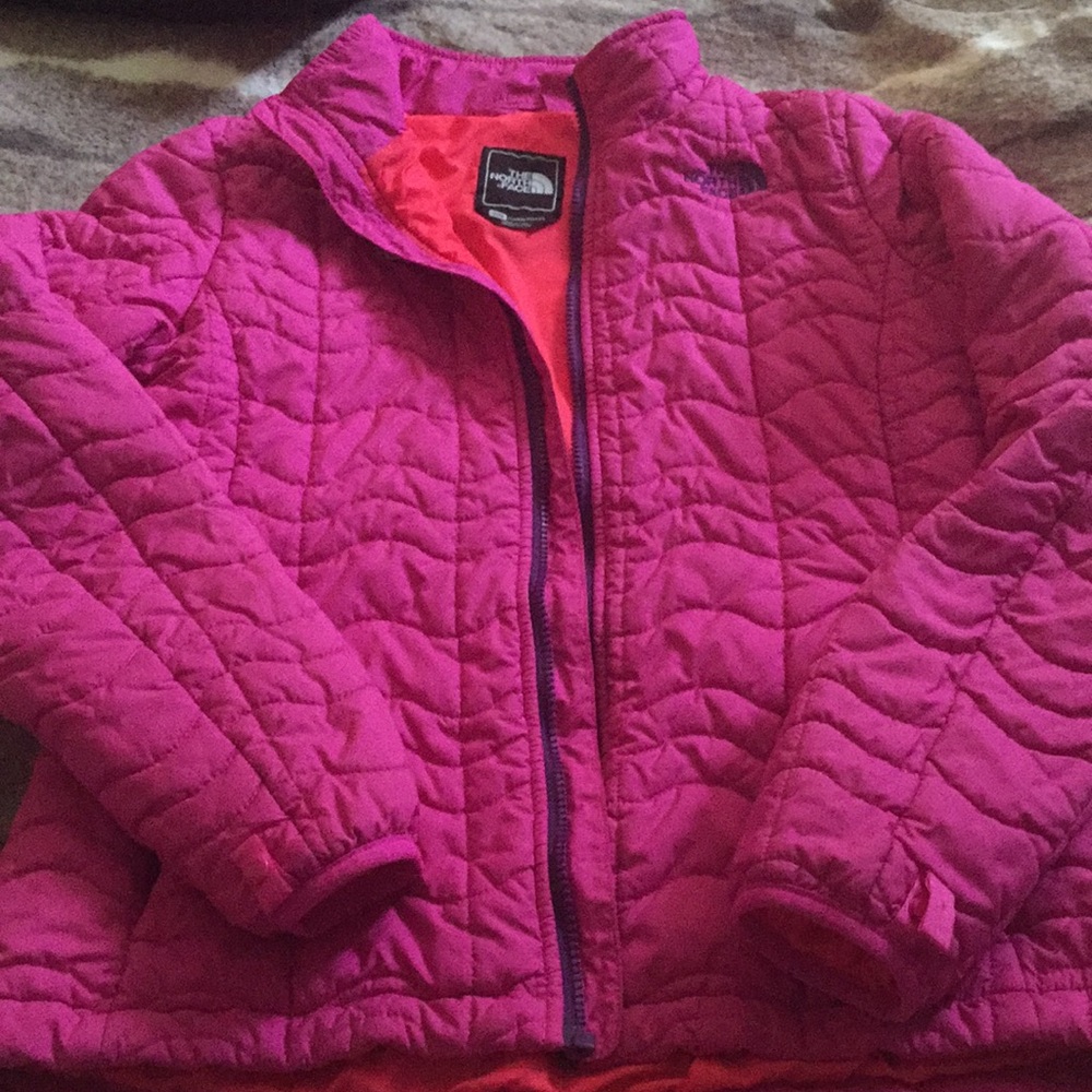 The North Face puffy jacket.